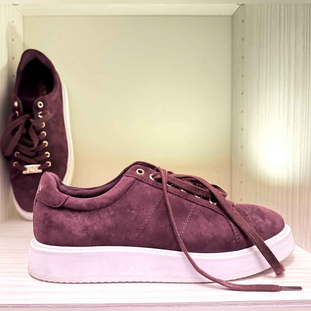 Ralph Lauren Women's Suede Sneakers in Purple
